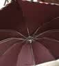 天堂伞 加大雨伞三折 经典商务伞格纹10骨加大雨伞男女 暗紫红 实拍图