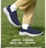 足力健老人鞋中老年春夏季透气软底一脚蹬轻便爸爸鞋26117043J休闲蓝 40 实拍图