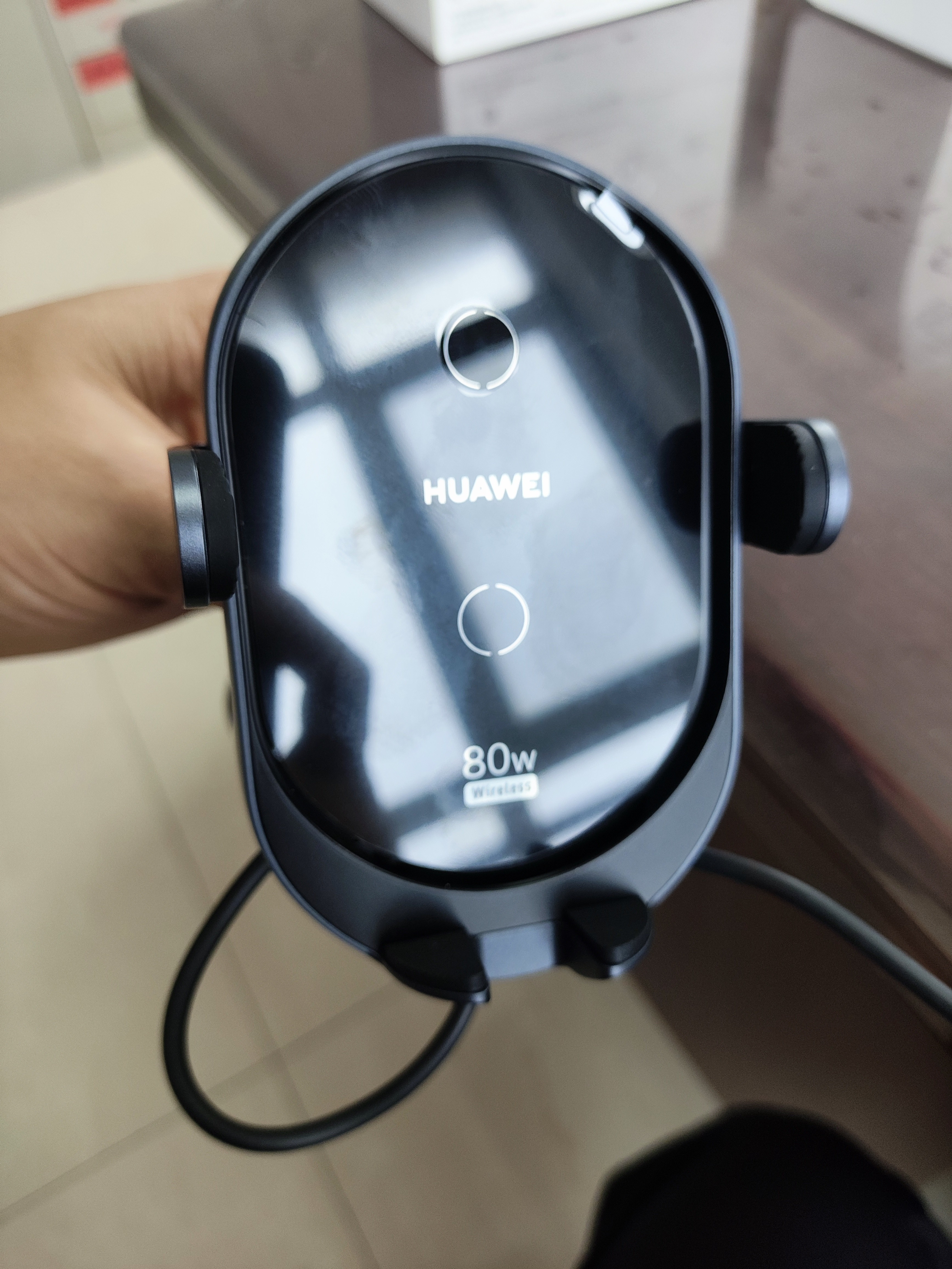 华为原装80W无线车载充电器超级快充车充双口点烟器手机充电导航支架 华为80W无线车载充电器 华为盒装+全新正品+全国联保 实拍图