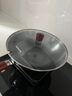 九阳（Joyoung）炒锅铁锅健康无涂层精铁家用炒菜锅不易生锈炉灶通用32cm带盖C121 实拍图