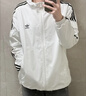 adidas通勤百搭经典休闲运动连帽夹克外套男女春夏阿迪达斯三叶草 亮白   XS 实拍图