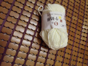 艾秀精梳牛奶手工编织diy5股奶棉线婴儿童宝宝手编绒钩编中粗棉纱毛线 01奶白 实拍图