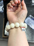 石玥珠宝18mm缅料白玉菩提根木手串把件莲花文玩佛念珠转运手链男女士款  实拍图