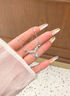 礼意久久【施华洛世奇水晶】紫藤花项链女款2026新款轻奢七夕礼物送女友 七夕情人节礼物女朋友七夕节送老婆实用女生【晴海蓝】 【镶施华洛世奇水晶】女士项链生日礼物女士送女生 实拍图
