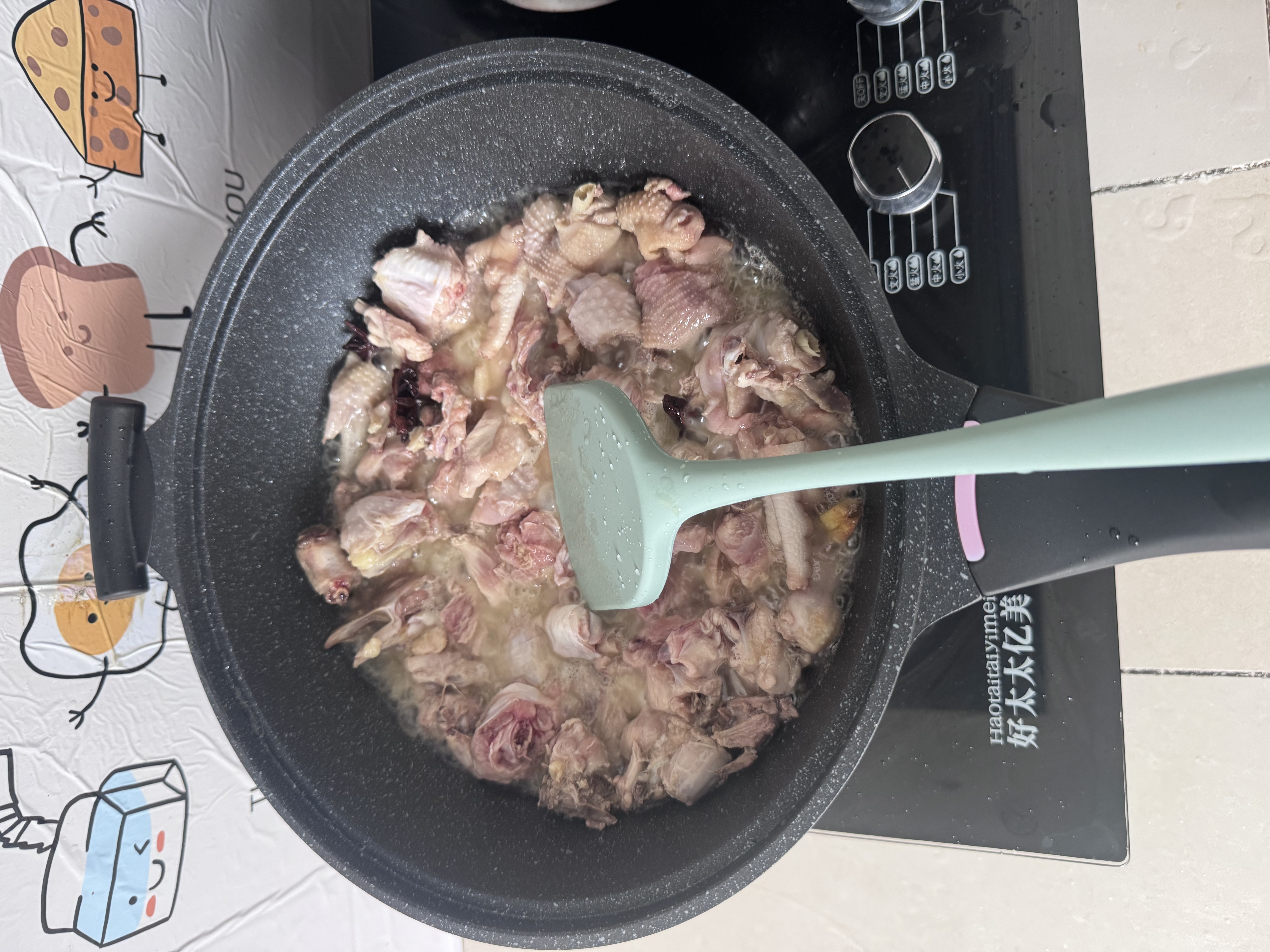 锅煲宝（BabyPot）麦饭石不粘锅炒锅家用锅微压锅平底电磁炉燃气灶通用带蒸笼炒菜锅 【不粘炒锅】带蒸笼 32cm 实拍图
