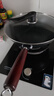 京严章丘款炒锅铁锅无涂层炒菜不粘锅家用精铁锅具燃气电磁炉用已开锅 【灶具通用】适合3-5人  赠盖铲  直径 32cm 百年工艺｜传统铁锅｜健康不沾 实拍图