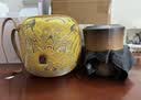 万仟堂户外旅行茶具套装 便携式整套茶具套装高档泡茶带包舍得 焦茶釉 实拍图