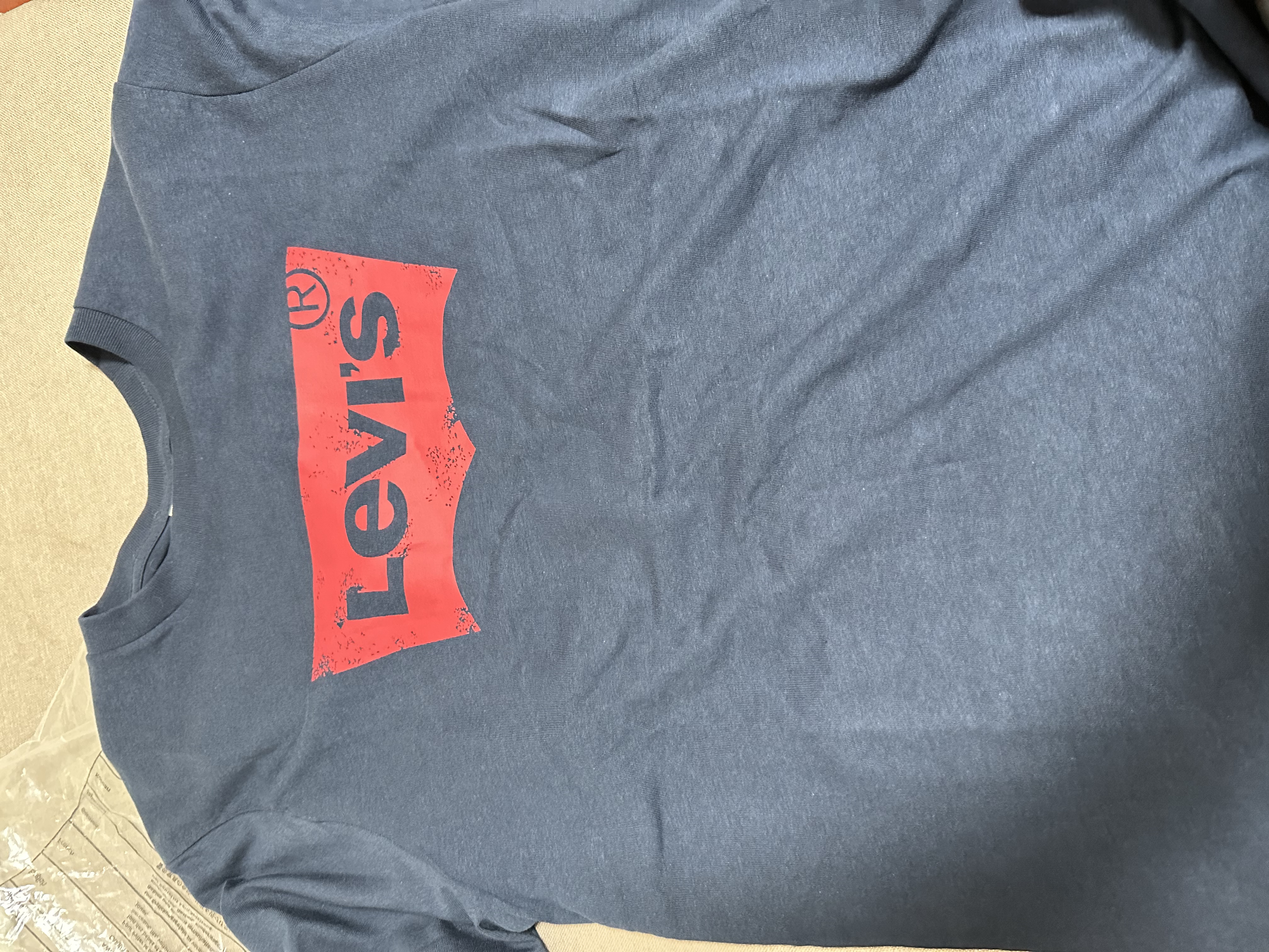 李维斯Levi's情侣美式宽松印花时尚简约舒适潮流纯棉圆领短袖T恤 实拍图