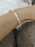 老凤祥蝶恋花银手镯实心足银999繁花蝴蝶纯银镯子送女友老婆生日礼物 一路繁花手镯(约19g±1g)足银999 实拍图