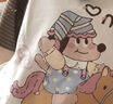 果壳（Gukoo）睡衣女夏季原创卡通可爱条纹插肩袖纯棉宽松女家居服睡裙B 蜜粉轰轰小狗睡裙 M 实拍图