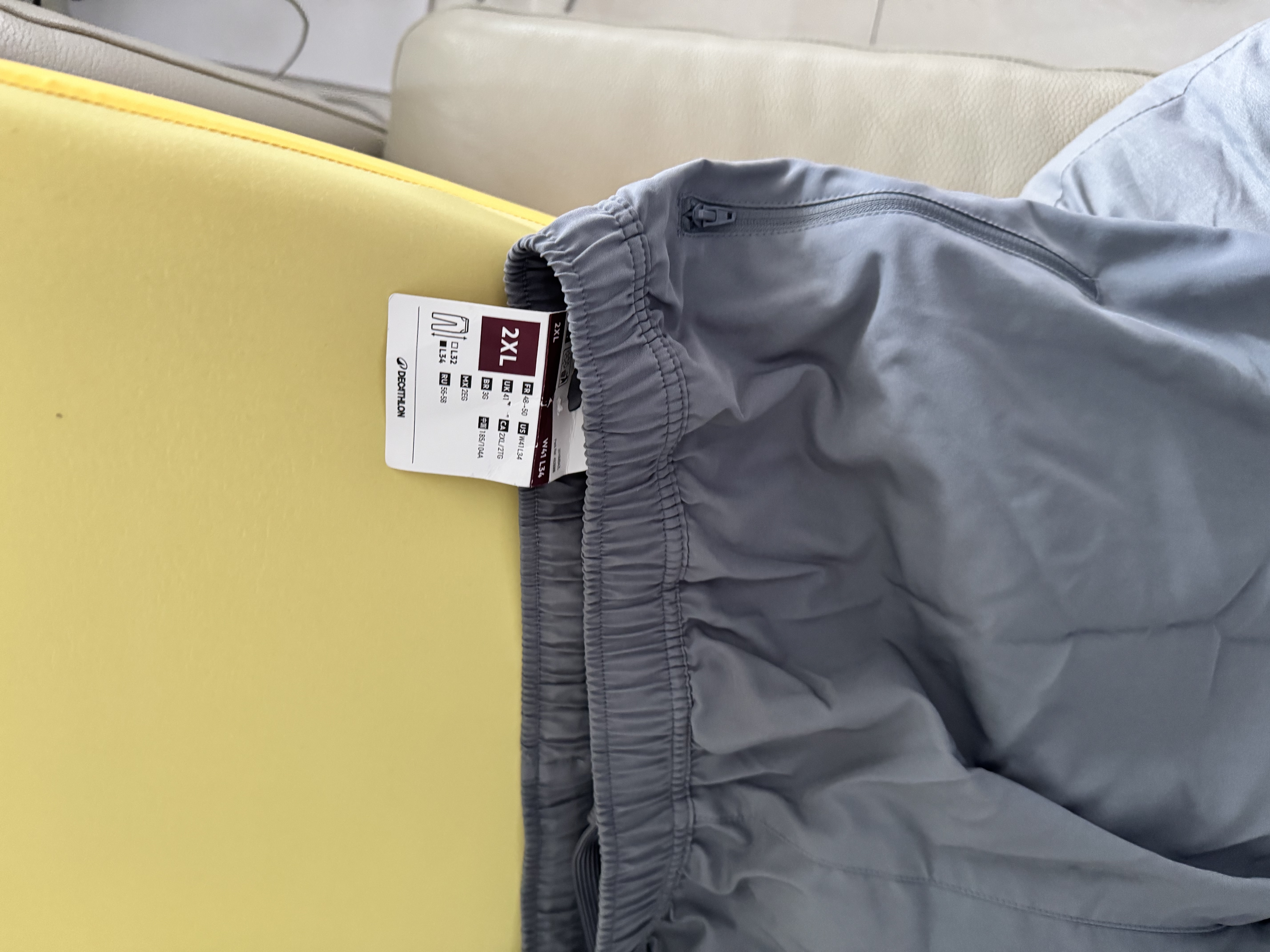 迪卡侬运动裤男速干长裤束脚裤透气轻盈运动裤-2954974 实拍图