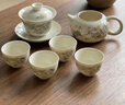 金镶玉功夫茶具套装陶瓷茶壶盖碗送礼品盒高档羊脂玉白瓷锦绣山川 实拍图