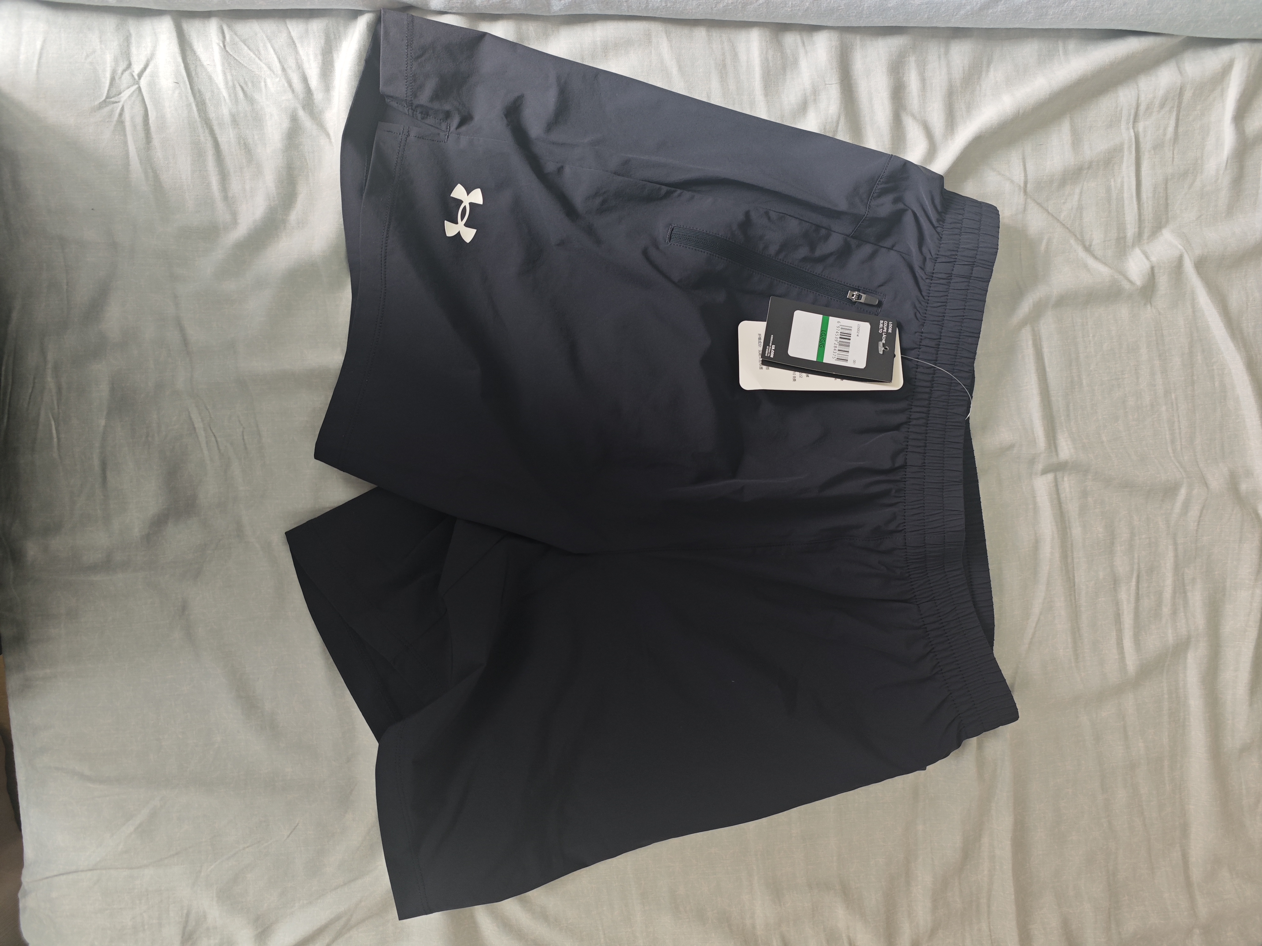 安德玛（Under Armour）速干运动短裤男吸湿排汗拉链口袋健身透气篮球足球休闲五分裤L 实拍图