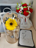 RoseBox向日葵永生花束七夕情人节教师节生日礼物送女生朋友闺蜜老师走心 实拍图