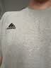 adidas纯棉休闲三条纹针织运动圆领正肩短袖T恤上衣男夏阿迪达斯   中麻灰   2XL 实拍图
