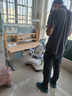 读书郎儿童学习书桌椅套装可升降中小学生桌椅子写字家用课桌香草蓝T12 1.2实木带吊柜+护腰椅+大路灯 蓝 实拍图