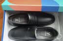 意尔康皮鞋秋季商务休闲套脚皮鞋舒适牛皮中老年爸爸鞋 97689W 黑色 40 实拍图