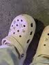 卡骆驰（CROCS）经典洞洞鞋轻便百搭女沙滩鞋包头拖鞋男鞋|10001 石英粉-6UR(含智必星) 37 /38(230mm) 实拍图