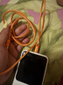 品胜[冰川透明]苹果17数据线type-c充电线双头PD60W快充车载适用iPhone16/15手机平板iPad笔记本橙 实拍图