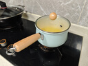 京严陶瓷不粘小奶锅0氟健康锅宝宝辅食汤锅热奶泡面锅电磁炉燃气通用 【粘锅包退】适用2-4人 18cm 国标1级不粘 | 全国销量第一 | 宝妈专选 实拍图