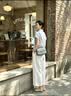 澳迪佳真皮包包女款2026年新款女包女士斜挎包通勤妈妈单肩小包生日礼物 雾蓝色-小号 实拍图
