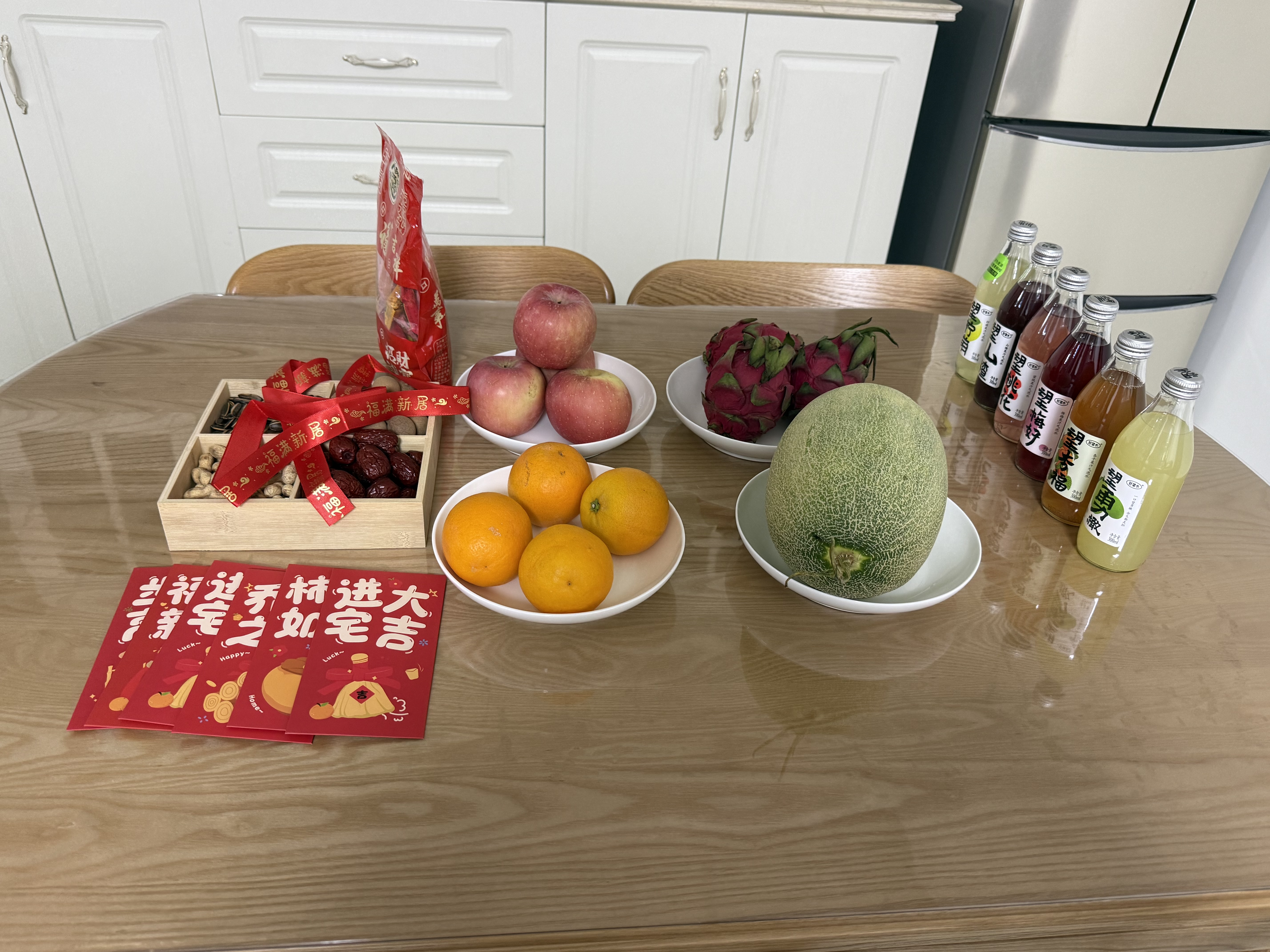 拜杰水果盘零食盘分格干果盘高档瓜子盘坚果盘干果收纳盒原木四格 实拍图