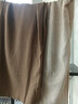 棉麻阔腿裤女春秋夏高腰垂感亚麻九分裤大码太极裤抽绳直筒休闲裤 卡其色 2XL 建议130-145斤 实拍图