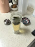 京东京造双层加厚玻璃杯 无铅高硼硅带茶隔水杯304茶隔泡茶杯男士360mL 实拍图