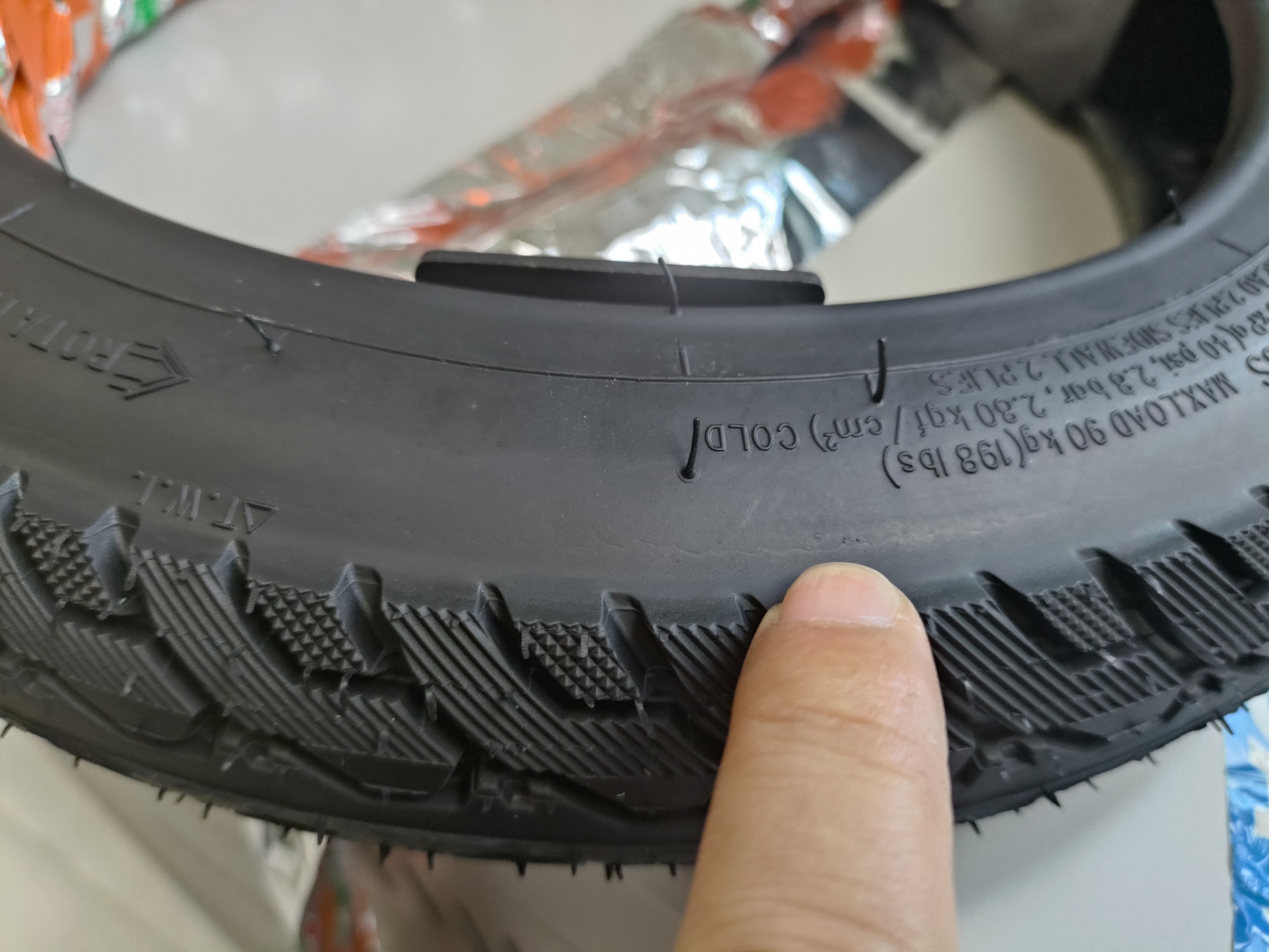 建大轮胎 建大k2014电动自行车真空胎14×2.125耐磨抗压4层轮胎防滑轮胎车 实拍图