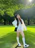 CAMILA KSENIA爆款阿甘鞋女士2026年新款时尚跑步鞋秋季女鞋休闲运动鞋老爹鞋子 蓝色 36 实拍图