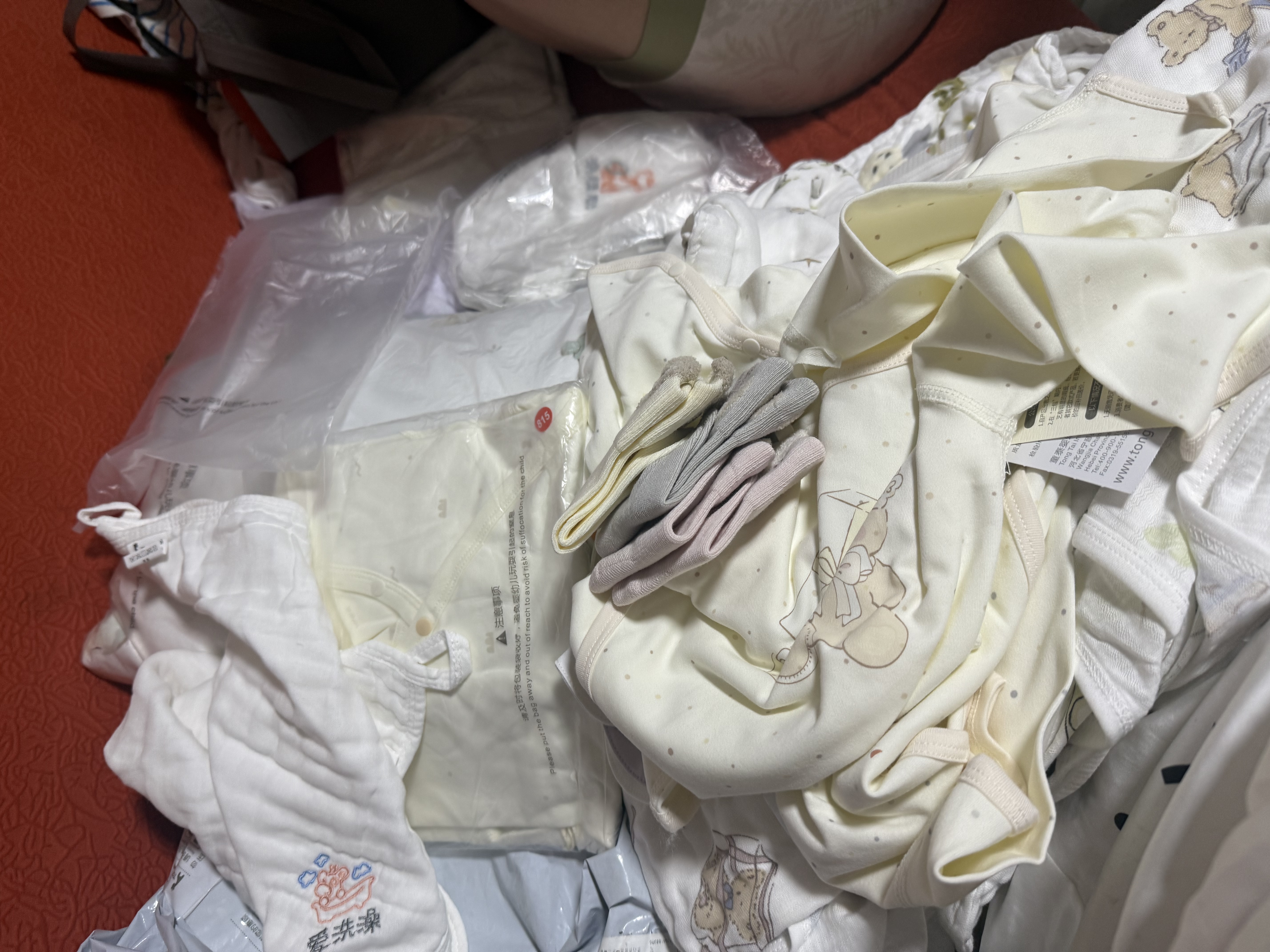 英氏（YEEHOO）婴儿衣服新生儿连体哈衣男女初生宝宝哈衣长袖5A抑菌精梳棉连体衣 田园野趣【和哈款】 59cm 实拍图
