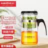 金灶（KAMJOVE）玻璃茶壶 按压式飘逸杯 茶水壶玻璃茶具 茶水分离杯泡茶器泡茶壶 TP-200/1L超大容量 实拍图