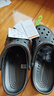 卡骆驰（CROCS）檀健次同款经典洞洞鞋轻便百搭女沙滩鞋包头拖鞋男鞋|10001 黑色-001(含智必星) 44 (280mm) 实拍图