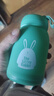 FGHGF高颜值萌萌兔卡通玻璃杯学生便携随手水杯 素果绿 301-400ml 实拍图