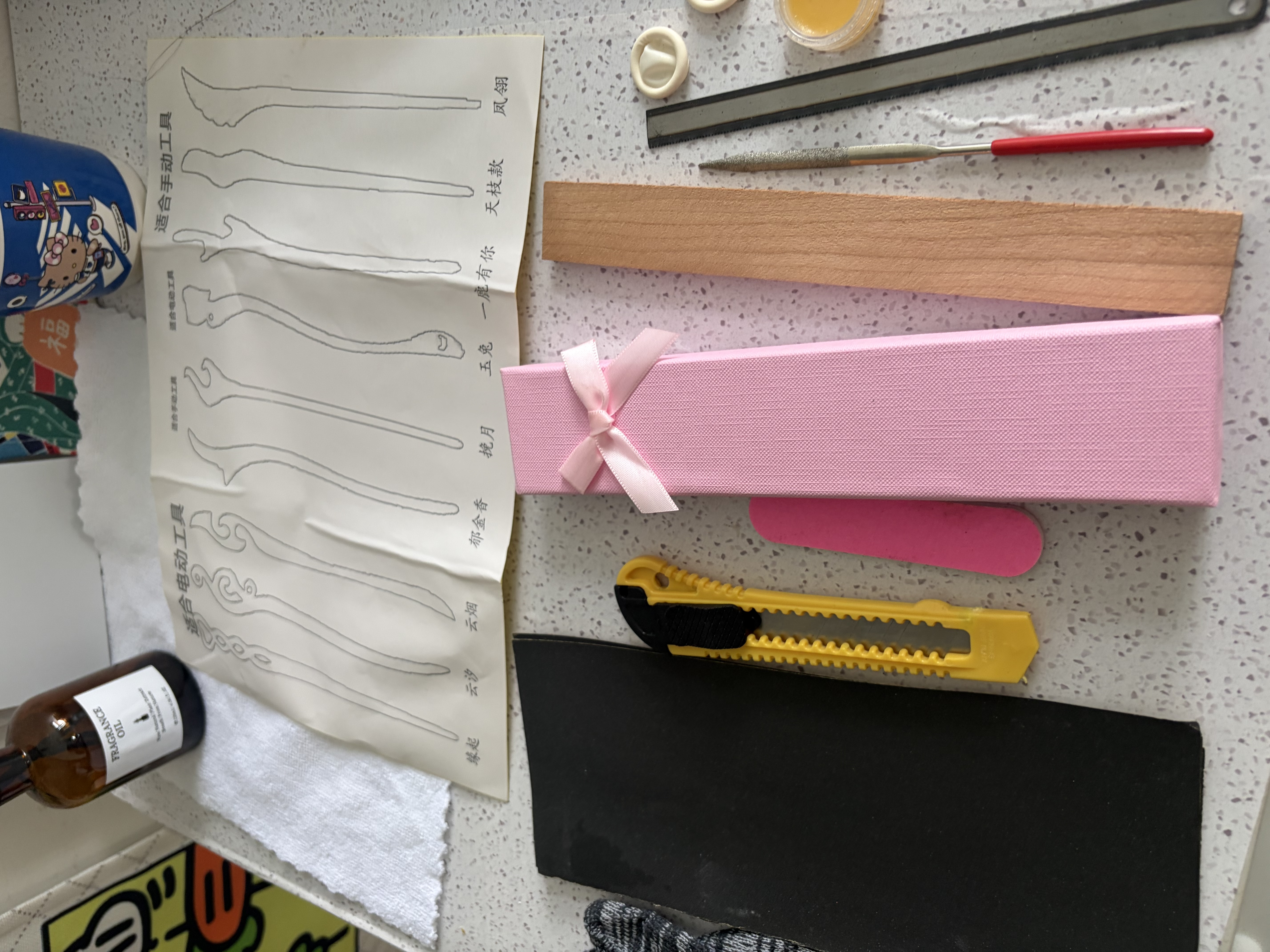 追师发簪手工diy材料制作女生桃木黑檀木簪子新中式七夕情人节礼物 晒单实拍图