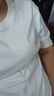 【京东直采】重磅纯棉 圆领短袖男款t恤衣服女士t恤服装真5折专场 白色（短袖） XL （125-140斤） 实拍图
