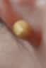 金至尊黄金耳钉女小圆珠磨砂足金999耳饰耳环送礼生日礼物计价 2.37克 实拍图