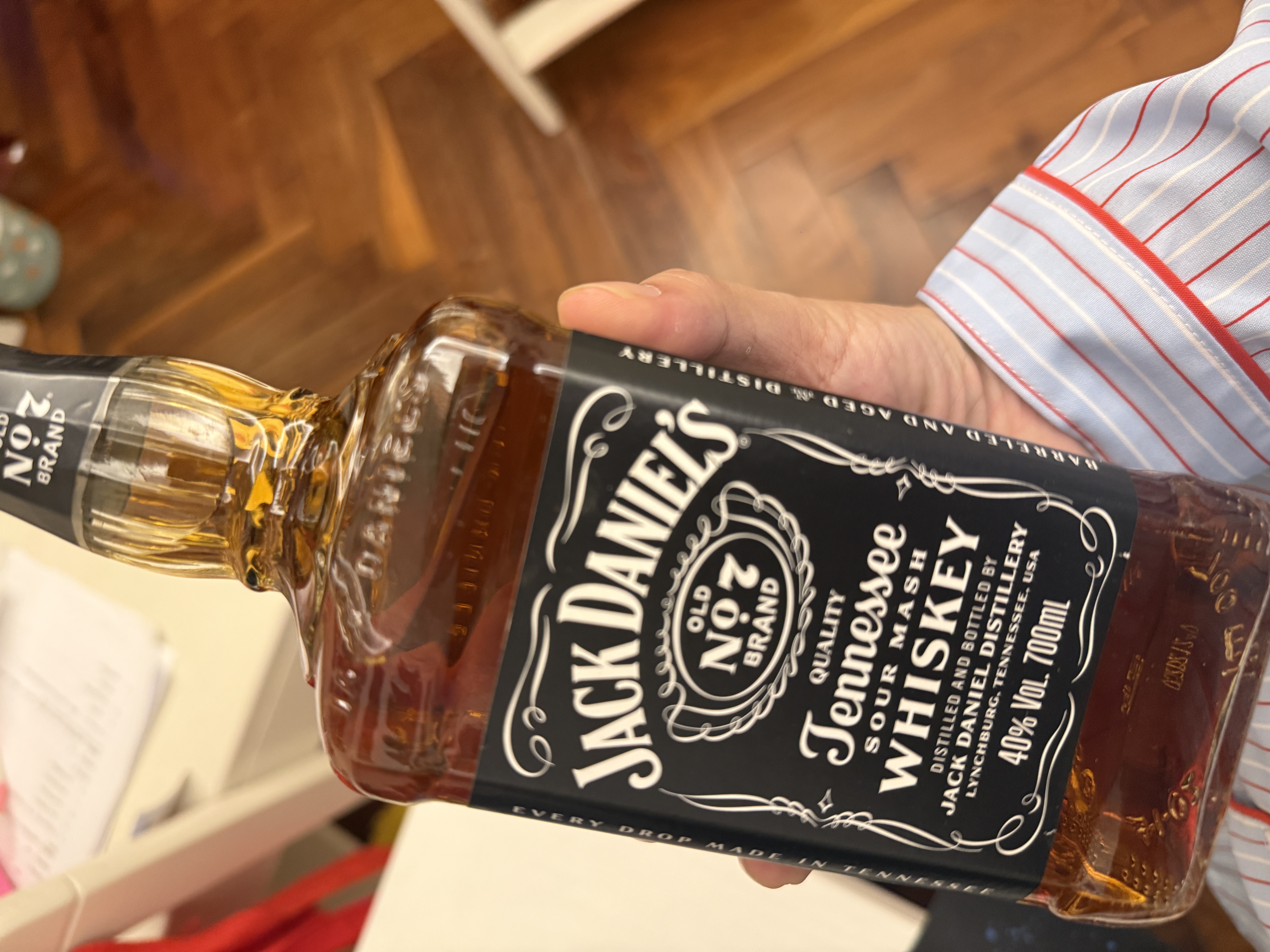 杰克丹尼（Jack Daniels）田纳西州调和型威士忌  洋酒 黑标 700ml 送礼 实拍图