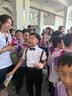 萝卜呗呗（LUOBOBEIBEI）儿童背带裤套装夏款男童礼服主持合唱拜年服 黑色四件套 150 实拍图
