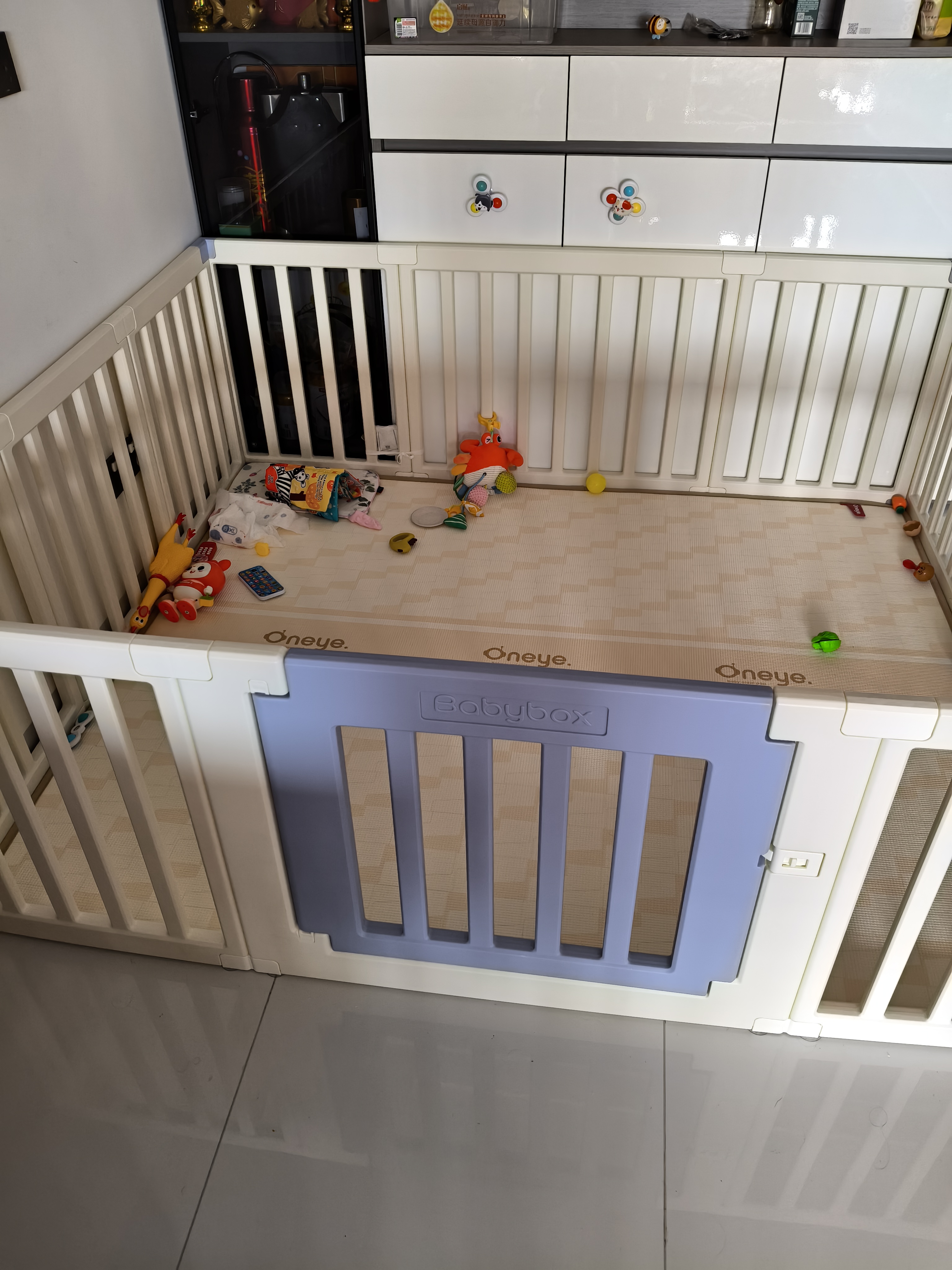贝博氏babybox宝宝游戏围栏婴幼儿童防护栏地上爬行垫客厅室内家用 实拍图