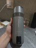荣事达办公便携式烧水杯旅行电加热水杯烧水壶商务出差保温杯450ml电热水瓶恒温即热防烫316不锈钢 0.45L 灰【316胆】出差办公 实拍图