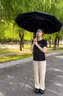 小米宝宝全自动雨伞晴雨两用伞防紫外线遮阳伞加固折叠24骨男女双人雨伞 星夜黑 24骨 自动雨伞 实拍图