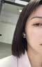 戚小米爆闪S形999足银针圆头耳钉女睡觉免摘耳环养耳洞螺丝拧扣耳饰品 【999银针】4mm双圆头耳钉一对 实拍图
