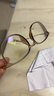 依视路（ESSILOR） 钻晶系列高清耐磨防蓝光近视超薄镜片专业配度数眼镜架男女镜框 TR90-全框-1069BR-茶色 镜框+依视路A4防蓝光1.60现片 实拍图