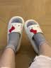 洁丽雅（Grace）HelloKitty拖鞋女士2026新款夏季室内居家防滑厚底可爱凉拖女外穿 凯蒂猫白 【1.0 经典款｜店长力荐 三丽鸥正版授权】 38-39 【适合37-38码】 实拍图