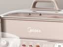 美的（Midea）电火锅钛陶0氟多功能锅不锈钢蒸锅鸳鸯火锅专用锅超薄速沸多功能一体电锅煎烤料理锅DLS332266S 实拍图