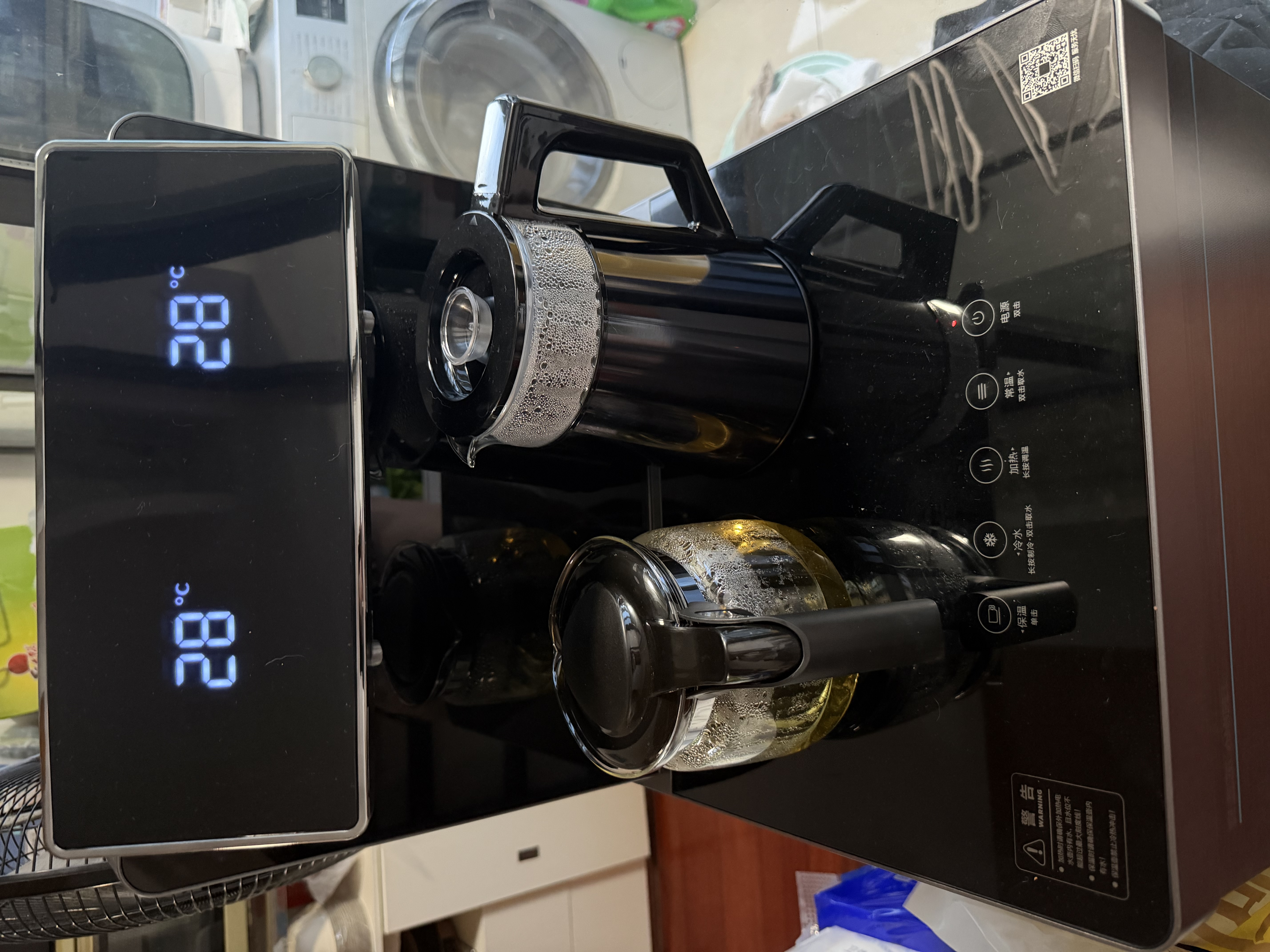 安吉尔茶吧机家用高端客厅用饮水烧水壶制冷制热一体机全自动恒温下置式桶装水CB3482LKD 实拍图