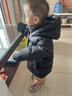 保姆鹅 儿童羽绒服宝宝短款加厚白鸭绒外套男童女童保暖防风冬[NG2637] 黑 110 实拍图