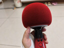 唱吧小巨蛋G2504B星球手机K歌麦克风音箱一体 无线话筒自带声卡蓝牙音响 家用唱歌神器生日礼物 黑曜红 实拍图