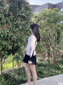 蕉下（beneunder）防晒衣女涉水服防泼水户外运动水上短WR391冰露粉-漫暮黑L 实拍图